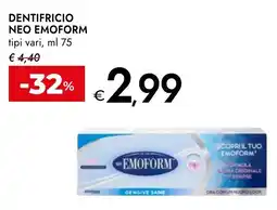 Bennet EMOFORM Dentifricio neo offerta