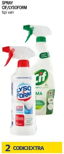 Bennet Cif/LYSOFORM Spray offerta