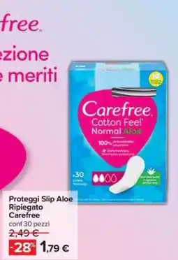 Carrefour Proteggi Slip Aloe Ripiegato Carefree offerta
