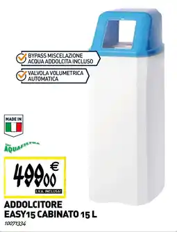 Tecnomat AQUAFILTRA Addolcitore easy 15 cabinato offerta