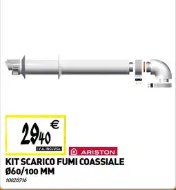 Tecnomat ARISTON Kit scarico fumi coassiale 060/100 mm offerta