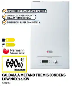 Tecnomat Hermann Saunier Duval Caldaia a metano themis condens low NOX 24 KW offerta