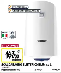 Tecnomat ARISTON Scaldabagno elettrico blu1 offerta