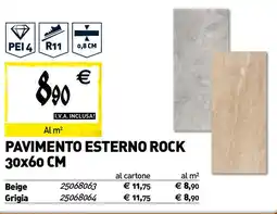 Tecnomat Pavimento esterno rock 30x60 CM offerta