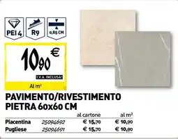 Tecnomat Pavimento/rivestimento pietra 60X60 CM offerta