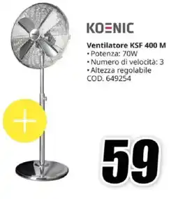 MediaWorld KOENIC Ventilatore KSF 400 M offerta