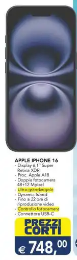 Esselunga Apple iphone 16 offerta