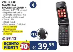 Esselunga CELLULARE CLAMSHELL BRONDI MAGNUM 4 offerta