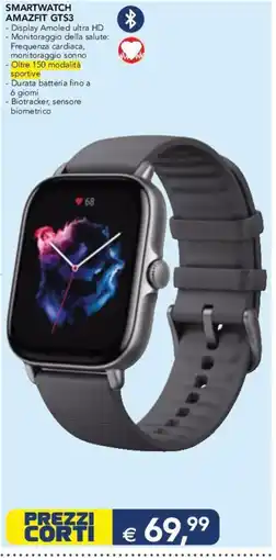 Esselunga SMARTWATCH AMAZFIT GTS3 offerta