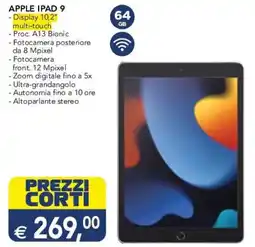 Esselunga Apple ipad 9 offerta