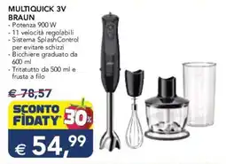Esselunga MULTIQUICK 3V BRAUN offerta