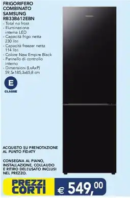 Esselunga FRIGORIFERO COMBINATO SAMSUNG RB33B612EBN offerta