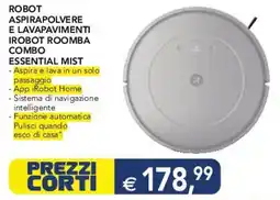 Esselunga Robot aspirapolvere e lavapavimenti irobot roomba combo essential mist offerta