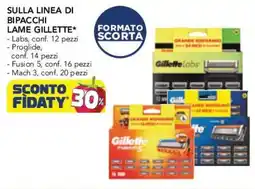 Esselunga Sulla linea di bipacchi lame GILLETTE offerta