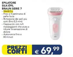 Esselunga Epilatore silk-épil braun serie 7 offerta