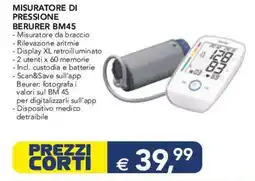 Esselunga MISURATORE DI PRESSIONE BERURER BM45 offerta
