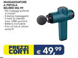 Esselunga MASSAGGIATORE A PISTOLA BEURER MG 99 offerta