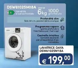 Esselunga LAVATRICE DAYA DSW61025M18A offerta