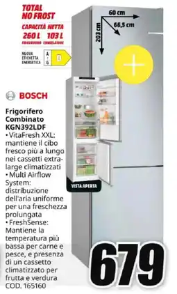 MediaWorld BOSCH Frigorifero Combinato KGN392LDF offerta