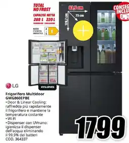 MediaWorld LG Frigorifero Multidoor GMG860EPBE offerta