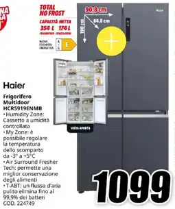 MediaWorld Haier Frigorifero Multidoor HCR5919ENMB offerta