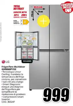 MediaWorld LG Frigorifero Multidoor GMB860PYDE offerta