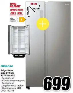MediaWorld Hisense Frigorifero Side by Side RS711N4ACE offerta