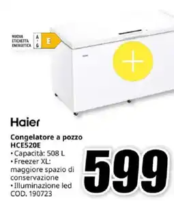 MediaWorld Haier Congelatore a pozzo HCE520E offerta