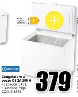 MediaWorld INDESIT Congelatore a pozzo OS 2A 300 H offerta