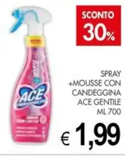 PrestoFresco ACE Gentile spray +mousse con candeggina offerta