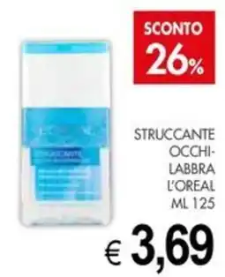 PrestoFresco L'oreal struccante occhi labbra offerta