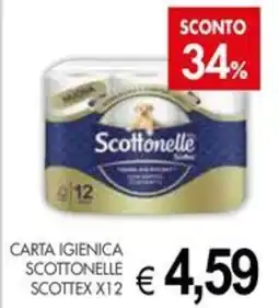 PrestoFresco Scottonelle scottex carta igienica scottonelle x 12 offerta