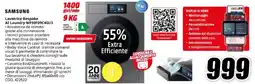 MediaWorld SAMSUNG Lavatrice Bespoke AI Laundry WF90F09C4SU3 offerta