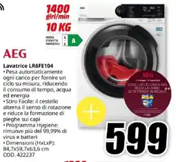 MediaWorld AEG Lavatrice LR6FE104 offerta