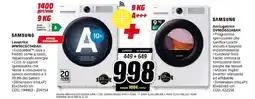 MediaWorld SAMSUNG Lavatrice WW90CGC04DAH + SAMSUNG Asciugatrice DV90DG52A0AH offerta