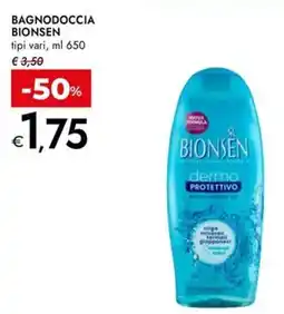 Bennet Bionsen bagnodoccia tipi vari, offerta