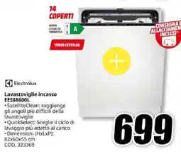 MediaWorld Electrolux Lavastoviglie incasso EES68600L offerta
