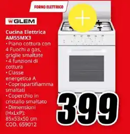 MediaWorld GLEM Cucina Elettrica AM55MX3 offerta