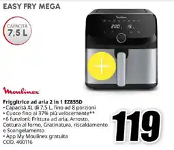 MediaWorld Moulinex Friggitrice ad aria 2 in 1 EZ855D offerta