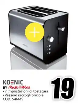 MediaWorld Koenic offerta