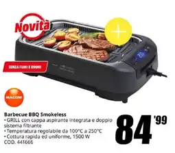 MediaWorld MACOM Barbecue BBQ Smokeless offerta