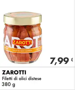 Iper Tosano ZAROTTI Filetti di alici distese offerta