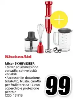MediaWorld KitchenAid Mixer 5KHBV83EER offerta