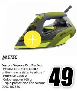 MediaWorld IMETEC Ferro a Vapore Eco Perfect offerta