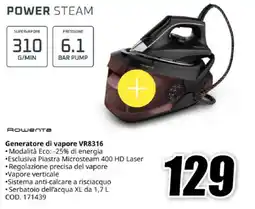 MediaWorld Rowenta Generatore di vapore VR8316 offerta