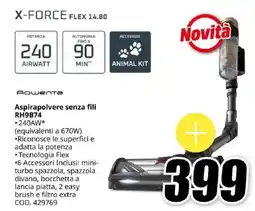 MediaWorld Rowenta Aspirapolvere senza fili RH9B74 offerta