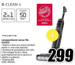 MediaWorld Rowenta Lavapavimenti senza filo GZ5035 offerta