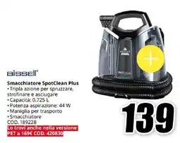 MediaWorld Bissell Smacchiatore SpotClean Plus offerta