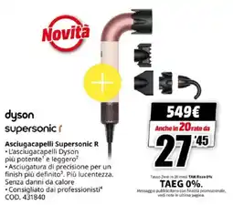 MediaWorld dyson Asciugacapelli Supersonic R offerta