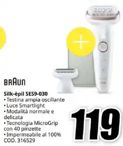 MediaWorld BRAUN Silk-èpil SES9-030 offerta